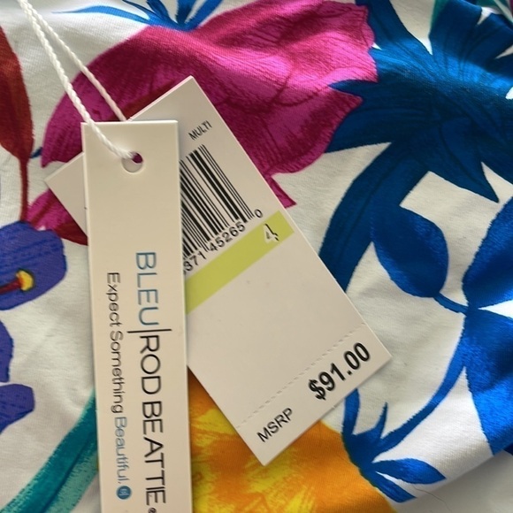 New! Bleu Rod‎ Beattie Floral Tankini Top - Picture 6 of 8